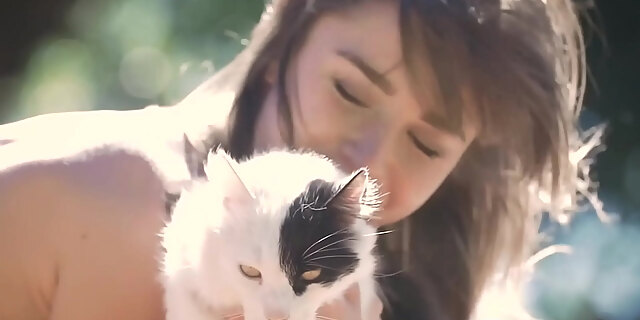 babes,beauty,brunette,close up,erotic,natural tits,nude,outdoor,sensual,solo,tease,trimmed pussy