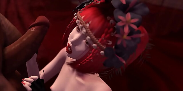 3d,interracial,shower